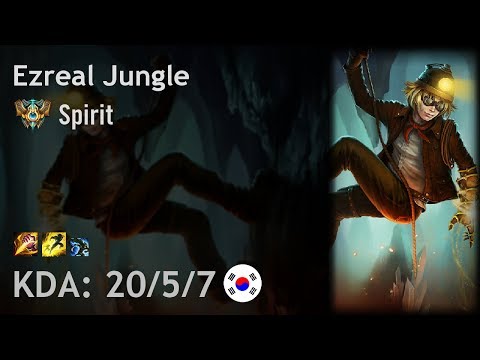 Ezreal Jungle vs Lee Sin - Spirit - KR Challenger Patch 7.19