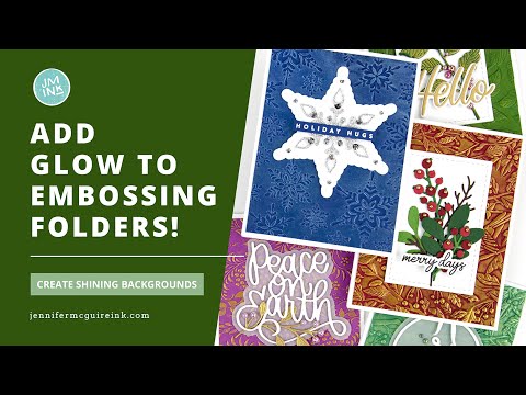 Create GLOWING Texture on Your Cards! [With Embossing Folders]
