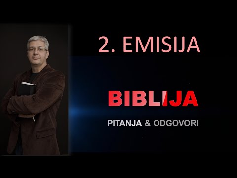 02 BIBLIJA Pitanja & odgovori - U ovoj seriji pet pitanja i odgovora