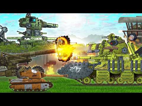 MONSTERS storm the FORTRESS - Cartoons about tanks