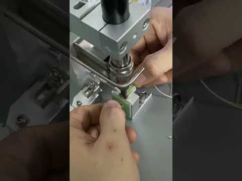 soldering machine for thermistor into a cable