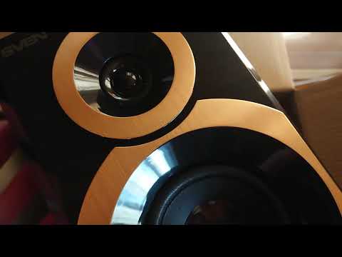 Kompiuterio kolonėlės SVEN SPS-619 GOLD, 20W video