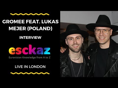 ESCKAZ in London: Interview with GROMEE feat. Lukas Mejer (Poland at Eurovision 2018)