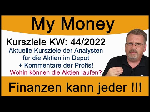 Kursziele KW 44/2022: Aktuelle Kursziele der Analysten für die Depot-Aktien + Kommentare der Profis!