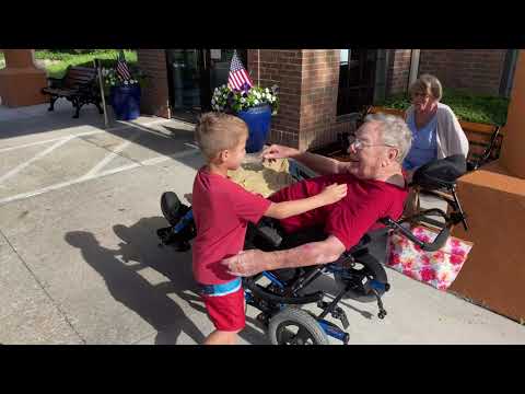Reunited with Grandma and Grandpa