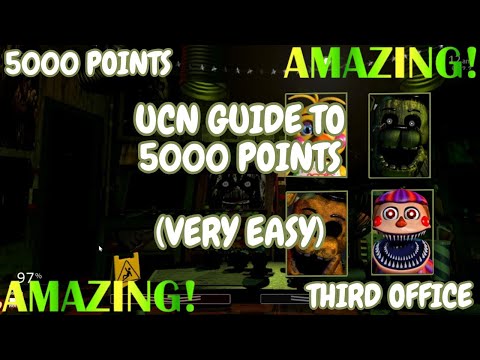 How to Get 5000 Points in FNAF UCN - EASY WALKTHROUGH