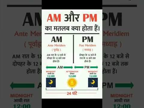 Am Pm ka matlav in hindi pm am ka Full Form am pm in hindi #ampm #am #pm #fullform #shoerts #shorts