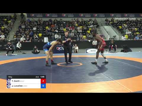 74 Kg Semifinal - Thomas Gantt, WOLF/TMWC Vs Joey Lavallee, LVWC - TMWC
