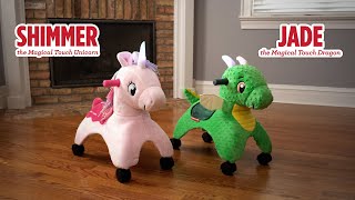 Shimmer the Magical Touch Unicorn & Jade the Magical Touch Dragon | Radio Flyer