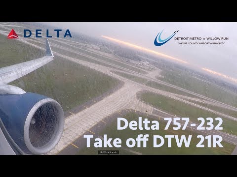 Delta 757-232 [N6708D] | Take off DTW RW 21R | DL1306
