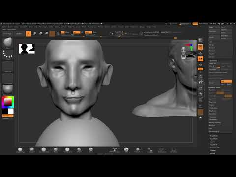 Cyberpunk Character process sculpt
