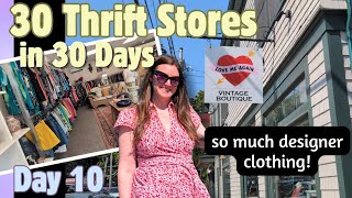 This particular designer fashion brand was abundant! ~ high end vintage clothing in Bar Harbor