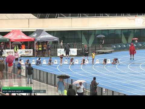 Boys Under 13 100m H6 - 2020 State Combined Events Championships // LAVicTV