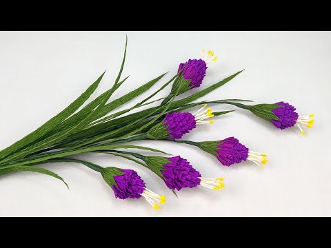 Easy Paper Flower Making From Crepe Paper Origami | Cute Flower