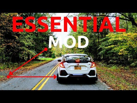 Honda Civic Type R ESSENTIAL mod for PAINT PROTECTION - DIY Mud Flap install