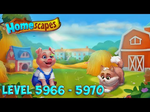 Homescapes level 5966 - 5970 🏡 [ Playrix ] HD 👋😘✌️