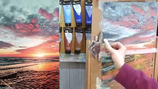 Let's Paint a Gorgeous Sunset with Soft Pastels!