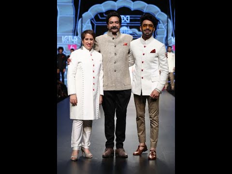 Aparshakti Khurana & Guneet Monga as show stoppers for "Rajasthan Roots" at India Fashion Week