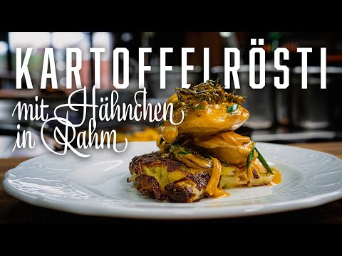 Potato rösti & creamed chicken strips – Cooking in the valley