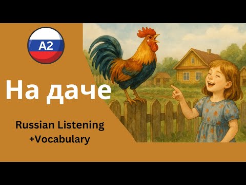 🌿 A Weekend at the Dacha – Russian Story for A2 Learners 🚂🐓