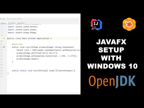 1 - Setup JavaFX and Scene Builder with IntelliJ IDEA on Windows 10
