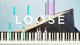 Daniel Caesar - Loose [#reggiewatkins piano synthesia tutorial]