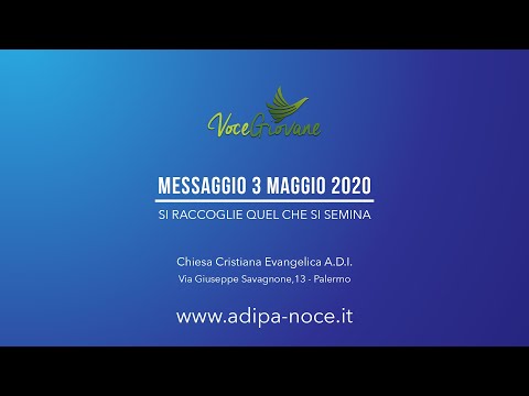 MESSAGGIO 3 MAGGIO 2020