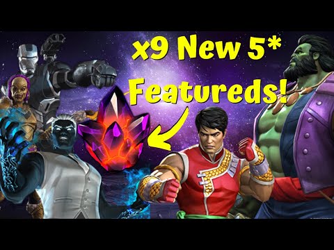 x9 New 5-Star Featured Crystal Opening! Brand New Pool! 130k Shards! - Marvel Contest of Champions