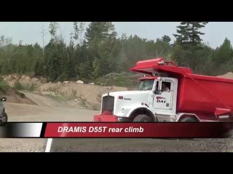 Dramis D55T (Kenworth chassis) rear climb loaded with 55 metric tons - Mining truck