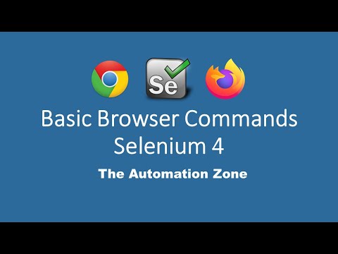 Basic Browser Commands Selenium Tutorials