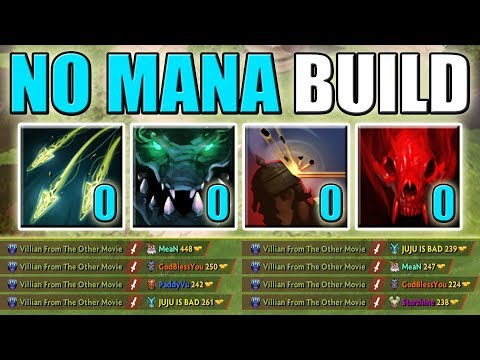 900 Right Click Damage [No Mana Build] Split Shot + Atrophy Aura | Dota 2 Ability Draft