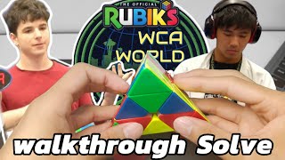 World Championship 2025 Pyraminx walkthrough solve