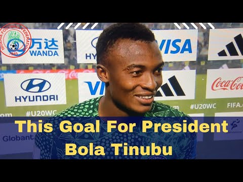 Ibrahim Muhammad Dedicates Goal to President Bola Tinubu As Nigeria U20 Defeats Argentina