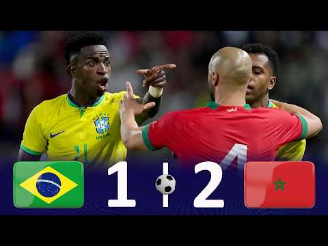 🇧🇷 Brazil vs Morocco 🇲🇦 | Historic Victory! Morocco Stuns the World with Win Over Brazil