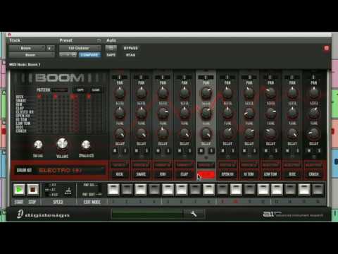 Boom: Program Your Own Drum Machine Patterns - Virtual Instrument for Pro Tools