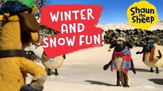 Download lagu Shaun the Sheep: Winter Fun on the Farm ⛄ | Snowy Adventures Compilation mp3
