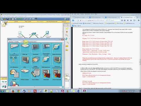 3.2.2.4 Packet Tracer - Configuring Trunks