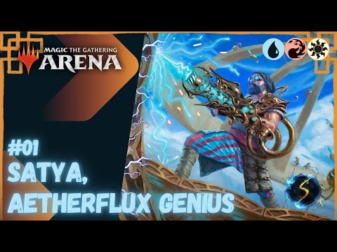 It's Showtime: Satya, Aetherflux Genius 💧🔥☀️ #01 - MTG Arena - Historic Brawl