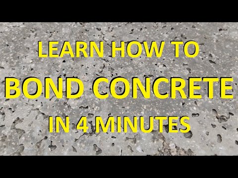 How to bond new concrete to old concrete