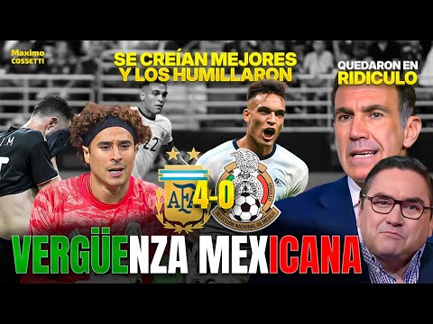 ARGENTINA 4-0 MEXICO | THE DAY THE MEXICAN TEAM WAS CONFIDENT AND ENDED UP HUMILIATED