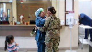 Soldier coming home! Emotional Reunion with her mom