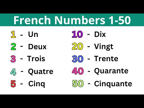 French Numbers 1-50 | Learn French