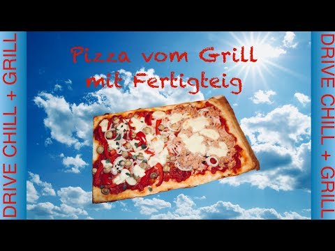Leckere Pizza vom Gasgrill