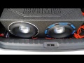 Two Twelve Gothic Power Acoustik On 3300 Watt Hifonics Amp
