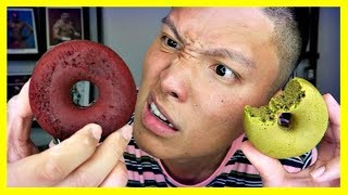 TRYING WEIRD TOFU DONUTS!!!