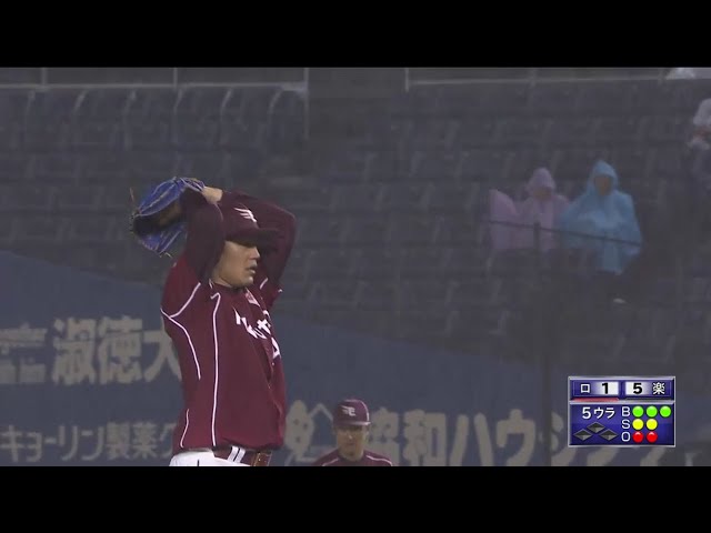 【5回裏】今日7個目!! イーグルス・則本が圧巻の3者連続三振!! 2017/7/4 M-E