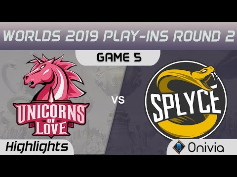 UOL vs SPY Highlights Game 5 Worlds 2019 Play in Round 2 Unicorns of Love vs Splyce by Onivia