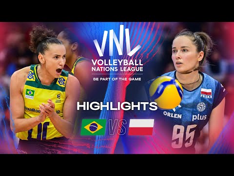 🇧🇷 BRA vs. 🇵🇱 POL - Bronze Match | Highlights | Women's VNL 2024