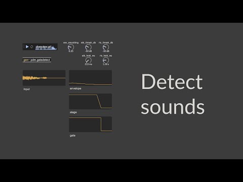 Envelope following and sound event detection in gen~