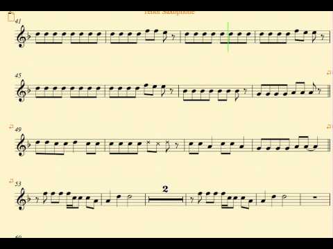 Fall Down - Miley Cyrus - Tenor Sax - Sheet Music, Chords, and Vocals